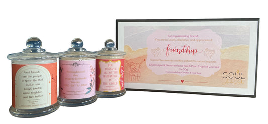 Friendship Themed Candle Gift Box Set