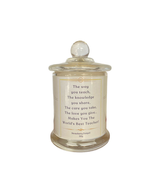 Teachers Themed Scented Candle Single