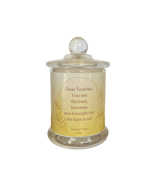 Teachers Themed Scented Candle Single